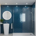 Decor albastru, lucios, Hello Lux, 7.5x15 cm, Marazzi, M8FY