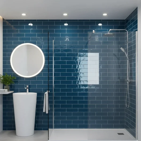 Decor albastru, lucios, Hello Lux, 7.5x15 cm, Marazzi, M8FY