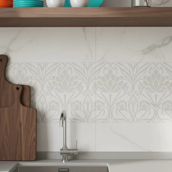 Decor Marazzi Allmarble Statuario Lux Decoro Regent 40X120 cm M8T7