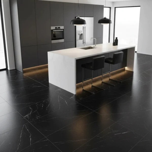 Gresie Neagra Rectificata Mata Marazzi Allmarble Elegant Black 75X150 cm M4F0