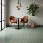 Gresie porțelanată taupe cu mozaic dens granulat, Art Marazzi, 120x120 cm