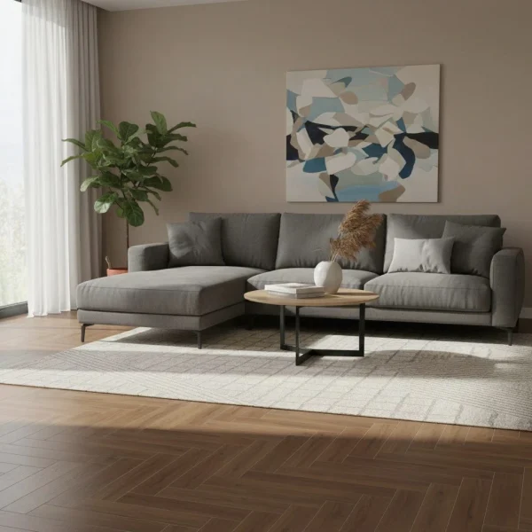 Gresie tip parchet, maro, antiderapanta, Treverkheart, 15x90 cm, Marazzi