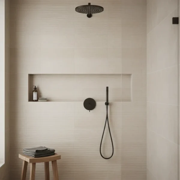 Faianță crem texturată 3D cu aspect de piatră, 20x50 cm, Marazzi Stream Ivory Wind M0TC