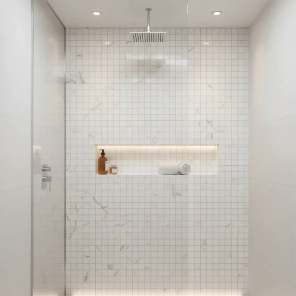 Decor Allmarble Golden White, lucios, 40x40 cm, Marazzi, M8H5