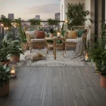 Gresie porțelanată Fume cu nervuri pronunțate de nuc, Treverkmore Marazzi, 20x120 cm