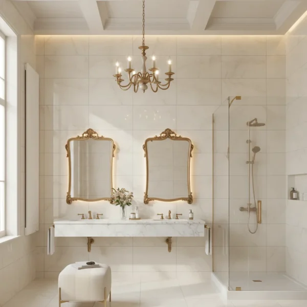 Gresie crem lucioasa, Allmarble Raffaello Lux, 60x120 cm, Marazzi, MMAL