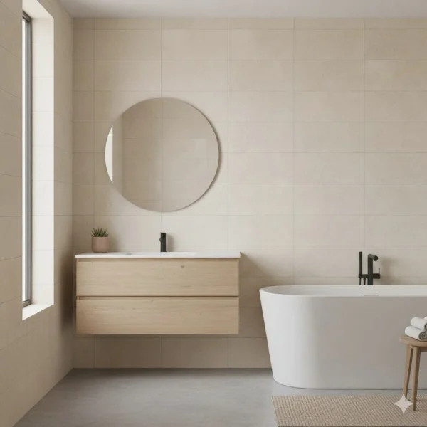 Gresie Crem Rectificată Mată Marazzi Stonework White 30x60 cm MLHD
