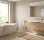 Gresie bej mata, rectificata, Block, 60x60 cm, Marazzi, MLJF