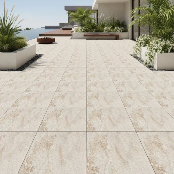 Gresie de exterior bej, Rocking, 60x60 cm, Marazzi, M18X