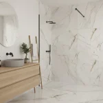 Gresie marmura alba, Allmarble Golden White, 75×150 cm, Marazzi