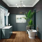 Faianta antracit rectificata mata, Marazzi Eclettica Anthracite, 40×120 cm