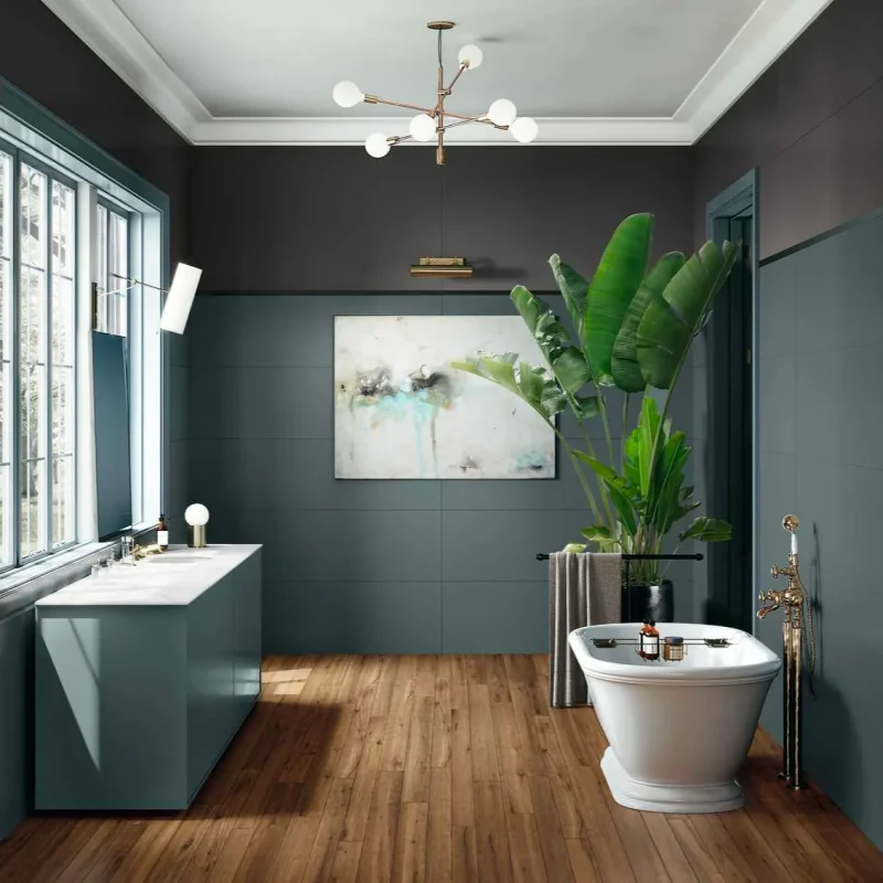 Faianta antracit rectificata mata Marazzi Eclettica Anthracite 40x120 cm