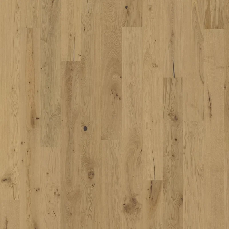 Parchet Kahrs Lux Rise stejar lacuit ultra mated alb baituit periat micro-canelat 1-strip 2266x187x15 mm 151N9AEK04KW220