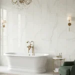 Gresie Alba Rectificata Lucioasa Marazzi Allmarble Statuario Silk 60X120 cm MMGW