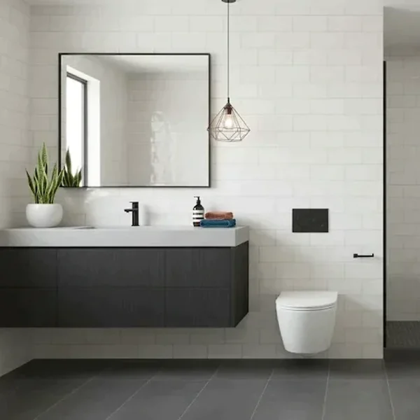 Decor gri, lucios, Hello Diamanato Lux, 7.5x15 cm, Marazzi, M8GF