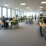 Mocheta dale, birouri, trafic intens, poliamida, antistatica, Canadian Diamond Cordiale, Burmatex, 50×50 cm