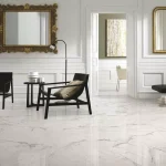 Gresie alba, marmura, Marbleplay, 58×116 cm, Marazzi