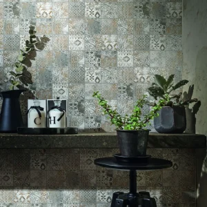 Mozaic gri vintage matte baie, Memento M004, Marazzi, 37.5x37.5 cm