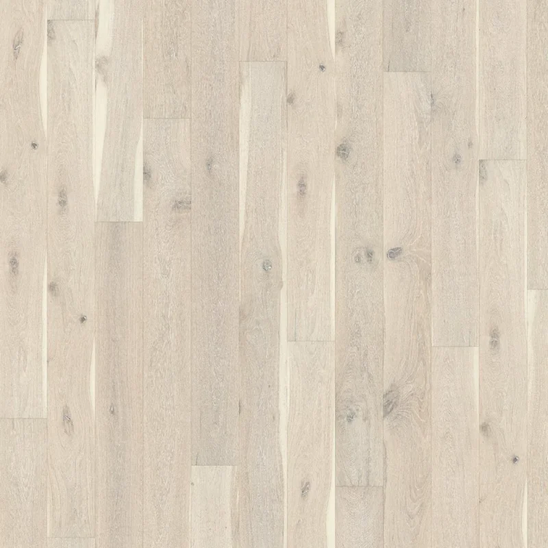 Parchet Kahrs Classic Nouveau Lace stejar lacuit mat periat bizotat alb 1-strip 2420x187x15 mm 151NAYEKS1KW240