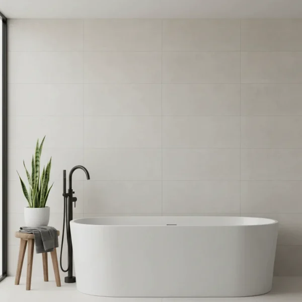 Placa ceramica Marazzi Stream White 60x120 Rett. cm M0U4