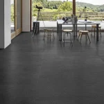 Gresie portelanata, interior exterior, antracit, rectificata, Basalto Lava, Marazzi, 60x60 cm