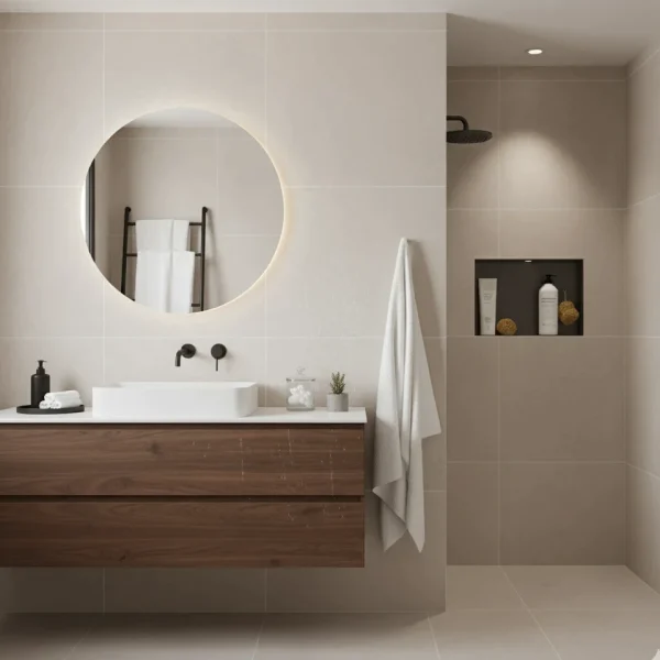 Gresie bej mată, rectificată, pentru pardoseală interior, Marazzi Progress Beige 60x60 cm MKL2