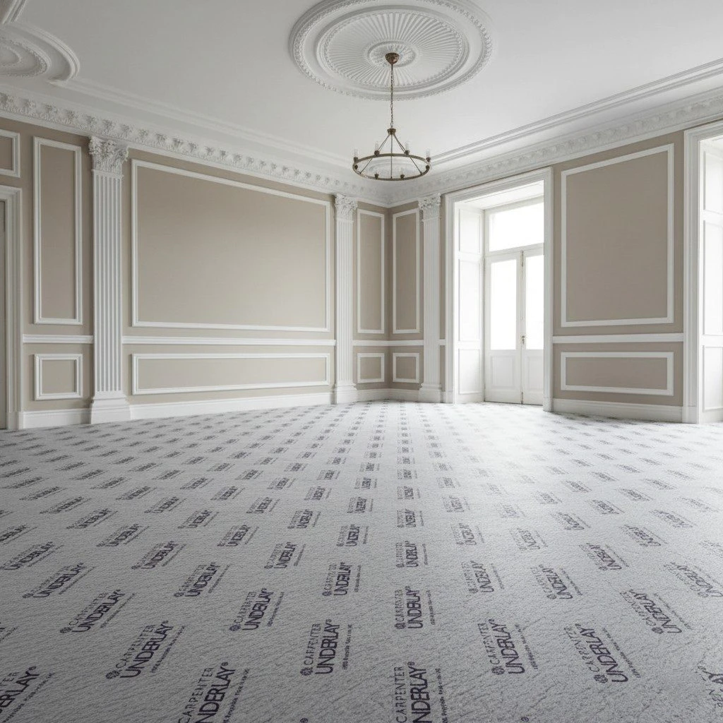 Underlay mochetă cu izolare fonică 9mm, rola 15mp, Carpenter Magic