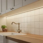 Gresie porțelanată alb-crem cu aspect de piatră, Stonework Marazzi, 10×10 cm