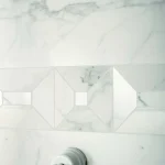 Element decorativ Tozzetto alb mat 3D, Marazzi Allmarble15X15 cm