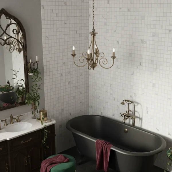 Decor Allmarble Statuario, lucios, 40x40 cm, Marazzi, M8H3