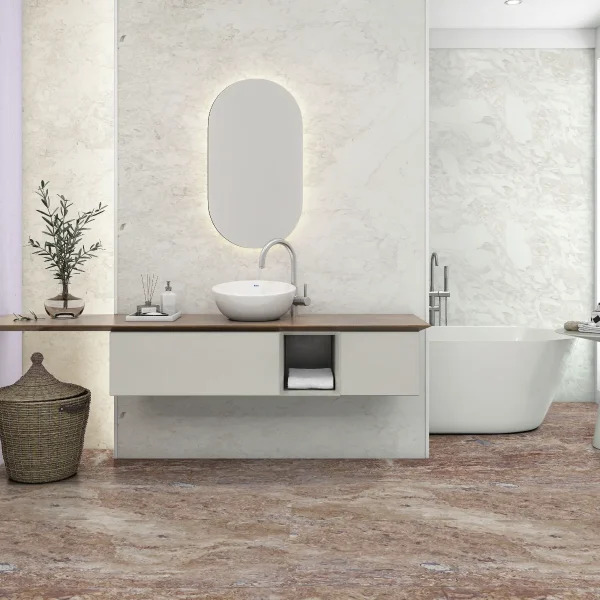 Travertin Wavy Placaj 60x30 1.2 Lustruit Chituit