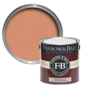 Vopsea rosie satinata 40 la suta luciu pentru interior Farrow and Ball Modern Eggshell Menagerie No. 63 5 Litri