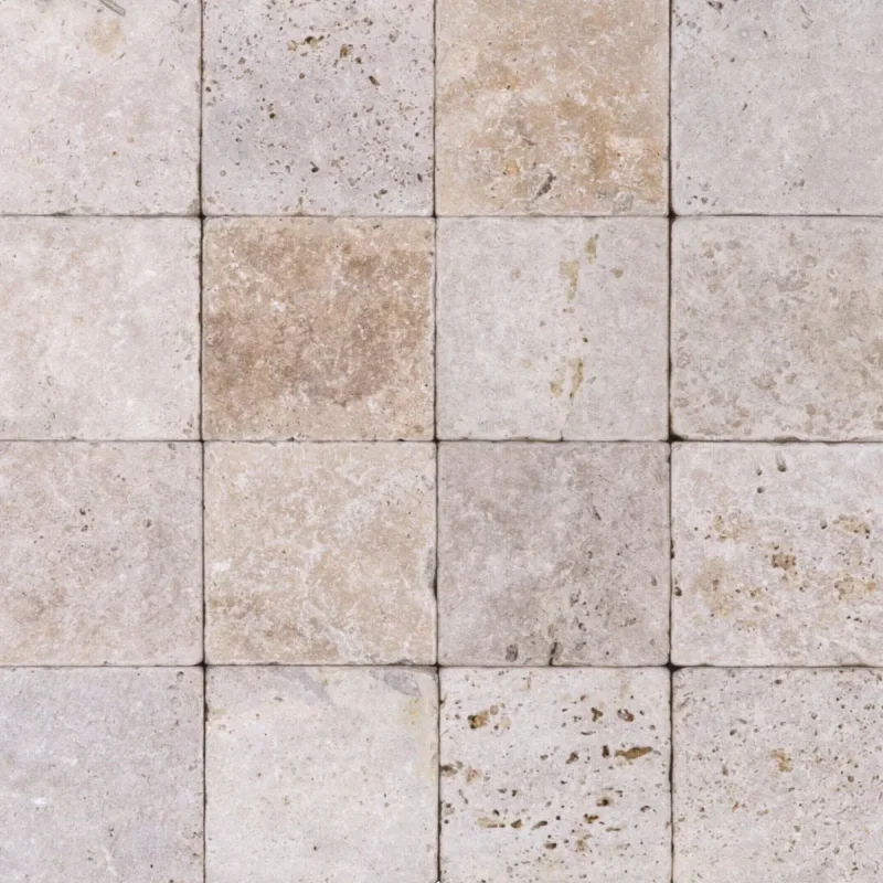 Travertin Rustic C C Placaj 15.2x15.2 3 Antichizat