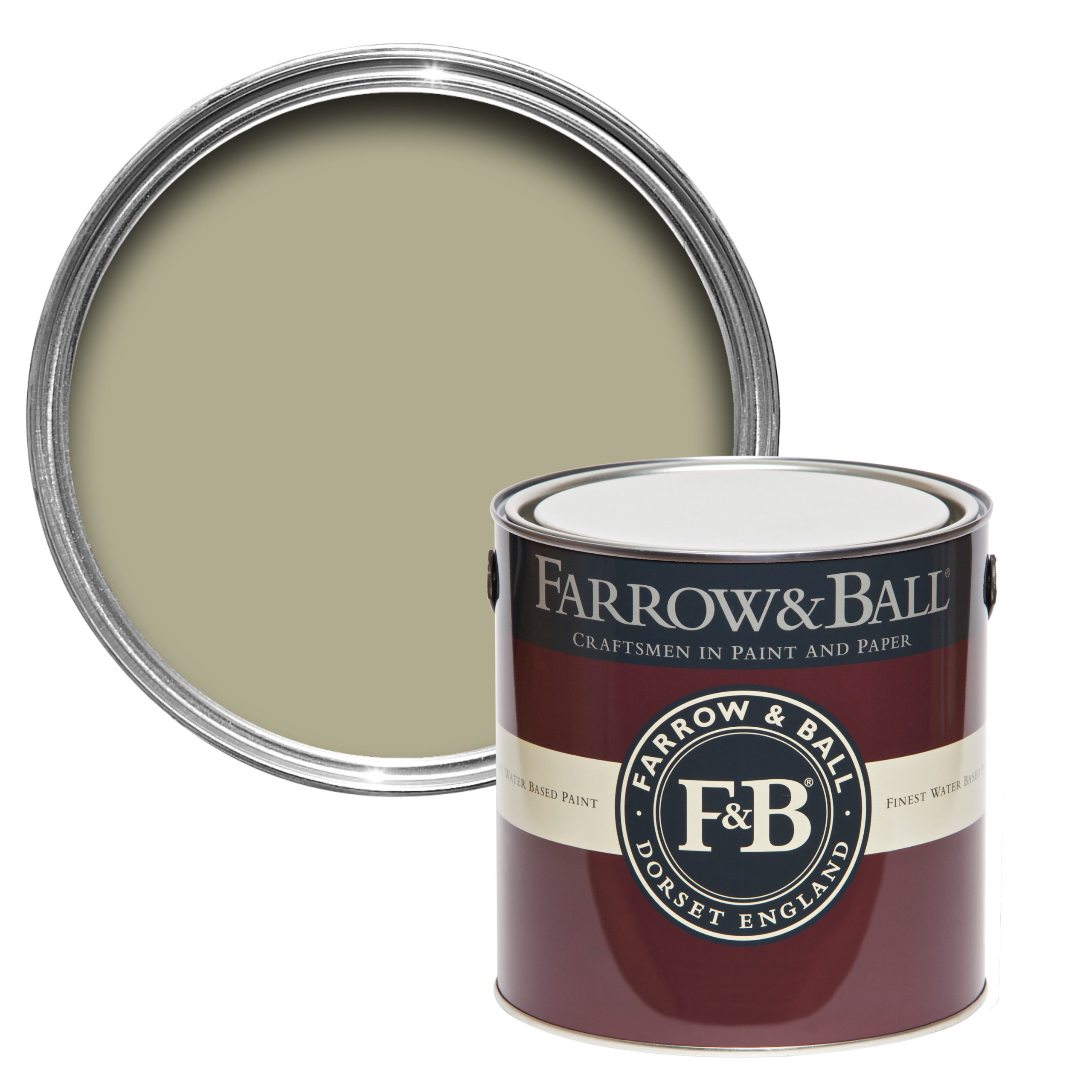 Vopsea verde satinata 20% luciu pentru exterior Farrow & Ball Exterior Eggshell Ball Green No. 75 750 ml