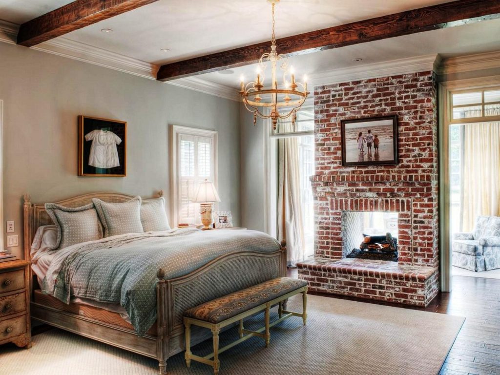 Bedroom fireplace insert perete de cărămidă în dormitorul tău: 5 idei decorative