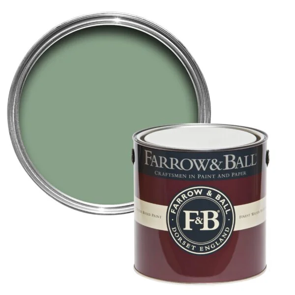 Vopsea verde mata 2% luciu pentru exterior Farrow & Ball Exterior Masonry Breakfast Room Green No. 81 5 Litri