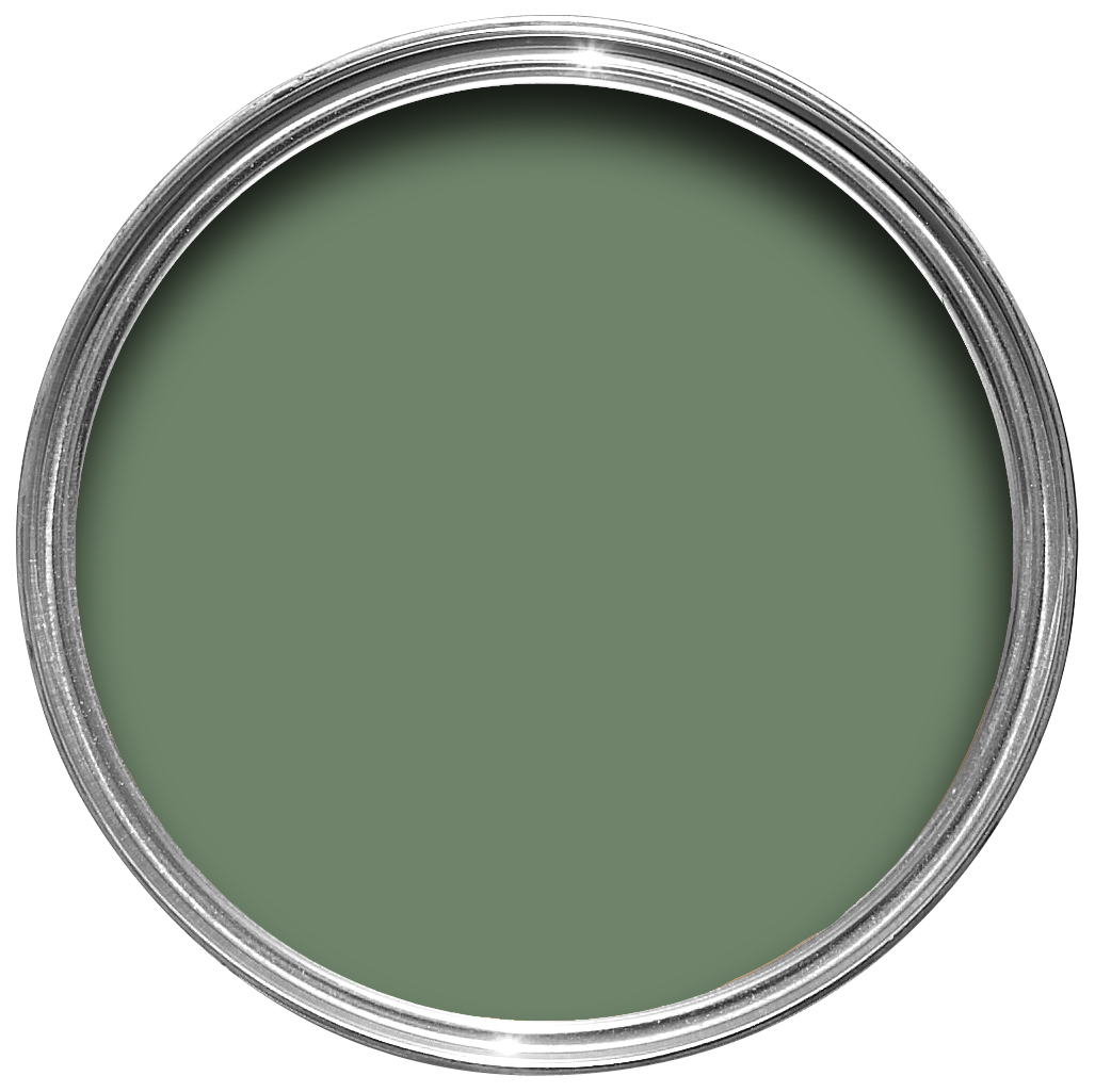 Vopsea verde lucioasa 95% luciu pentru interior exterior Farrow & Ball Full Gloss Calke Green No. 34 2.5 Litri