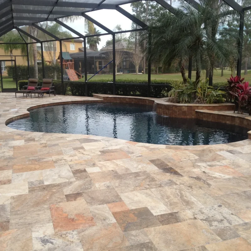 Travertin Rustic C C Placaj 30.5x15.2 3 Antichizat