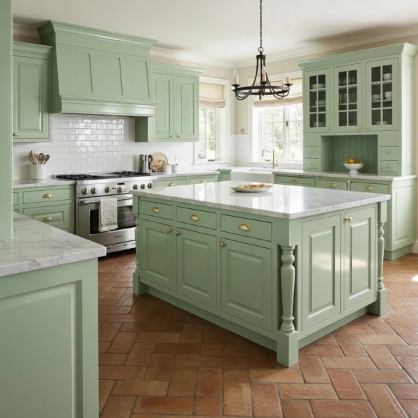 Vopsea aqua lucioasă Pale Powder cu subtonuri verzi, Farrow and Ball Full Gloss, 750 ml, No. 204