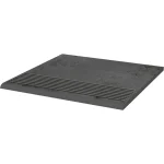 Gresie klinker grafit antiderapantă trepte, Semir Grafit, Paradyz, 30×30 cm