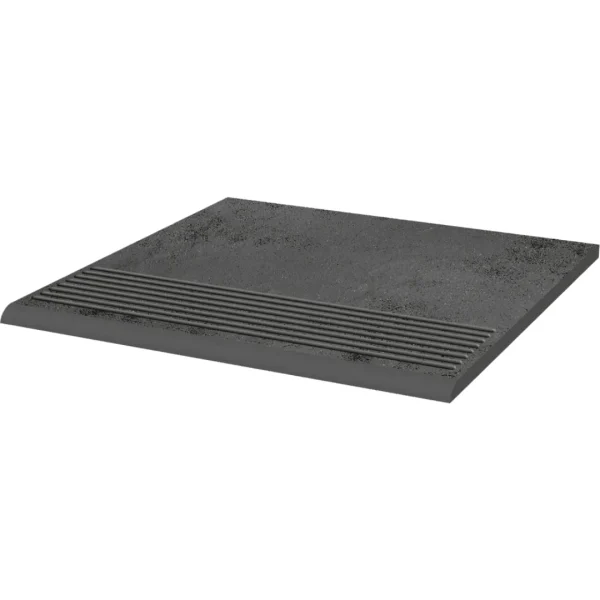 Gresie klinker grafit antiderapantă trepte, Semir Grafit, Paradyz, 30x30 cm