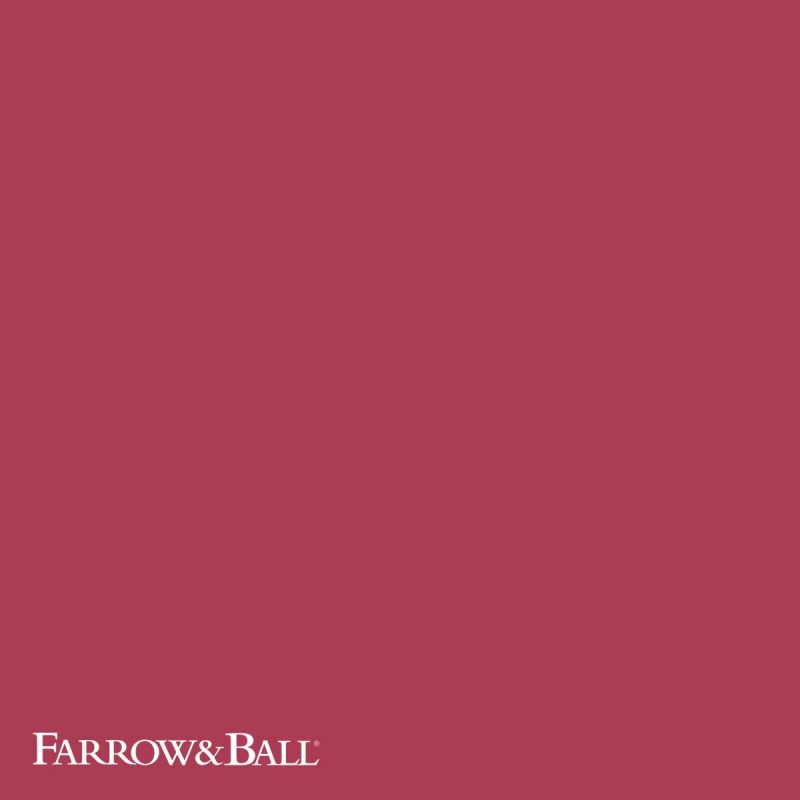 Vopsea rosie satinata 20 la suta luciu pentru exterior Farrow and Ball Exterior Eggshell Rectory Red No. 217 2.5 Litri