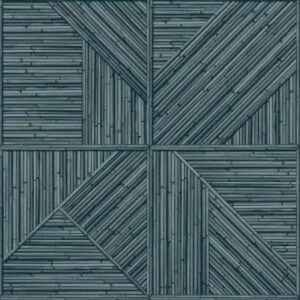 Tapet albastru model wood din vinil Grandeco Paglia Blue Wallpaper 10 ml x 0.53 ml