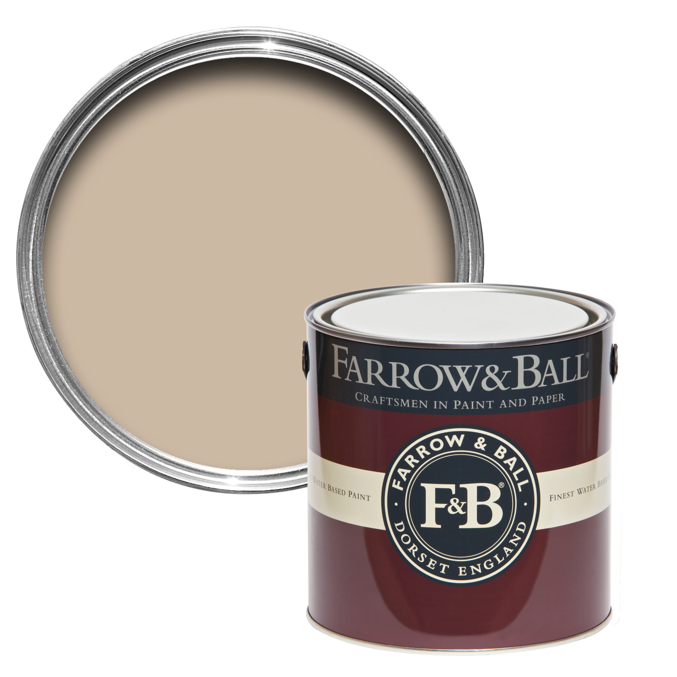 Vopsea taupe mata 2% luciu pentru interior Farrow & Ball Estate Emulsion Oxford Stone No. 264 5 Litri