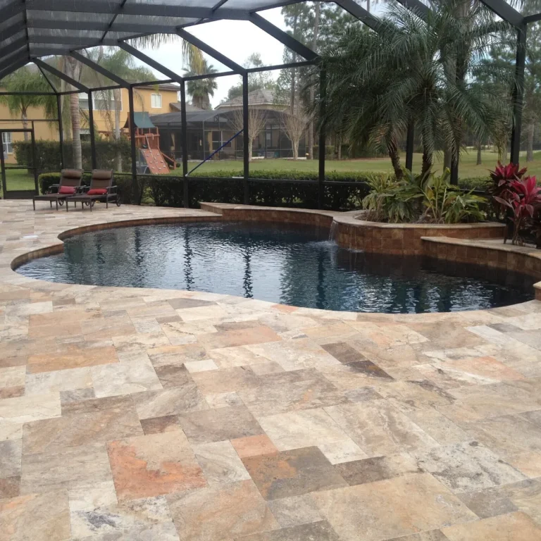 Travertin Rustic C C Placaj 15.2x15.2 3 Antichizat