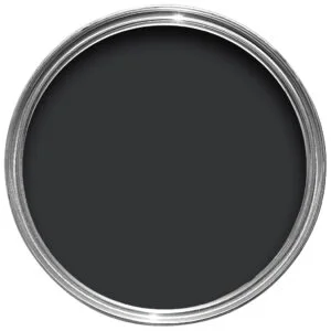 Vopsea neagra mata 2% luciu pentru interior Farrow & Ball Dead Flat Pitch Black No. 256 5 Litri