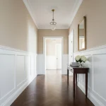 Vopsea de interior bej cu aspect nisipiu, Farrow and Ball Casein Distemper Buff No. 20, 5 Litri