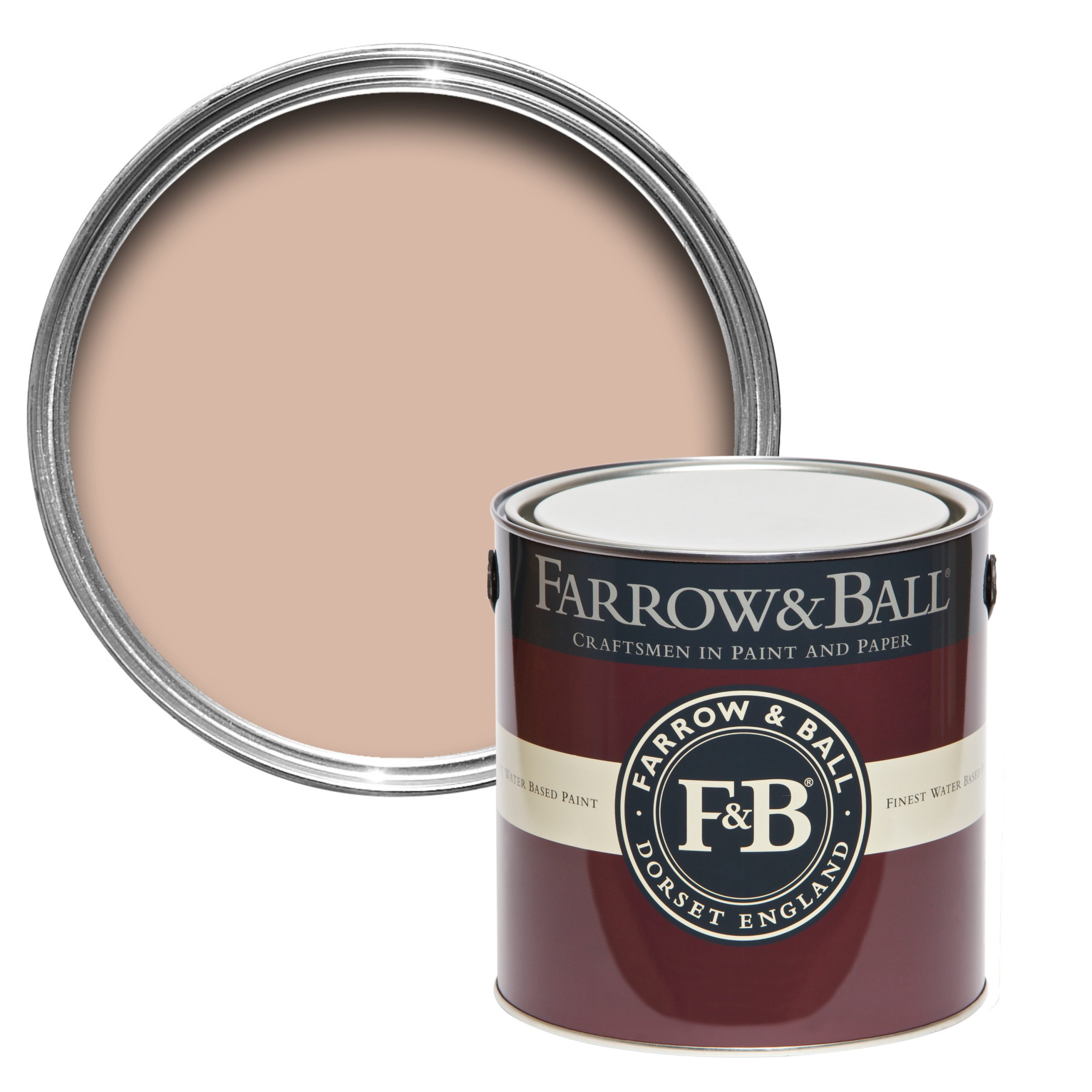 Vopsea roz satinată 40% luciu pentru interior Farrow & Ball Modern Eggshell Setting Plaster No. 231 5 Litri