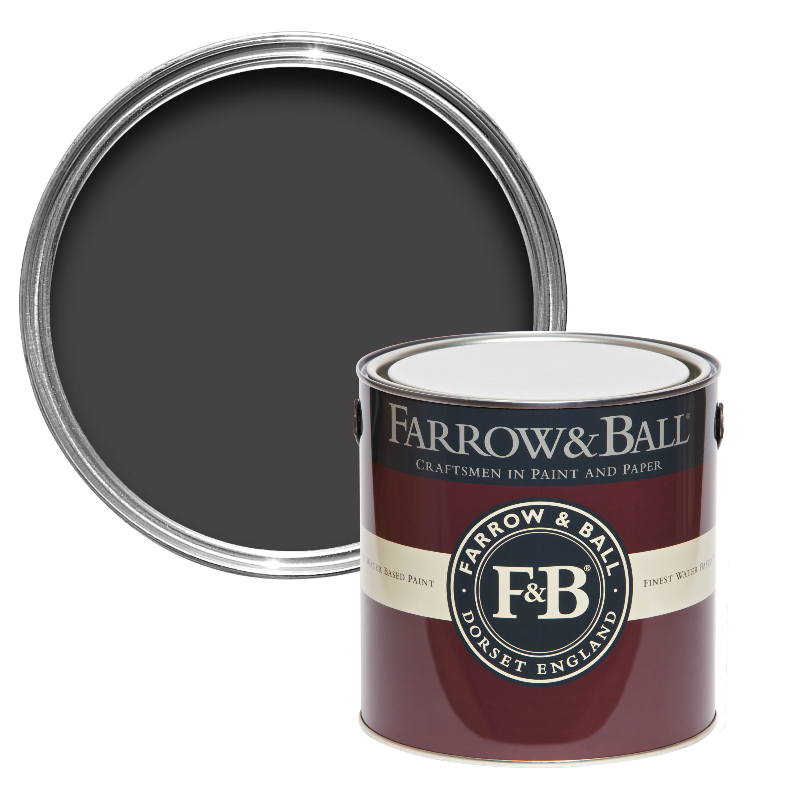 Vopsea maro lucioasa 95% luciu pentru interior exterior Farrow & Ball Full Gloss Tanners Brown No. 255 750 ml