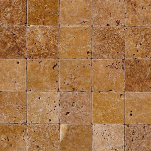 Travertin noche antichizat placaj, 10x10 cm, 1 cm